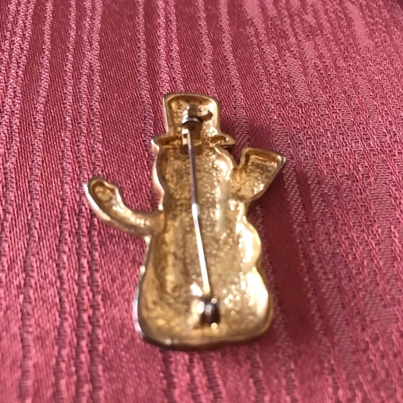 🐾 Vintage enamel snowman pin - Picture 3 of 5